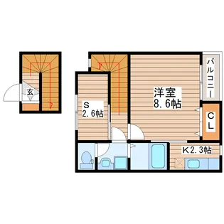 シャノワール【2階】の間取り