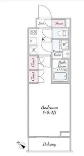 レガリス池尻大橋【2階】の間取り