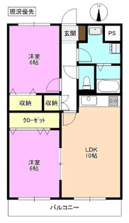 ソレイユ・コートS【2階】の間取り
