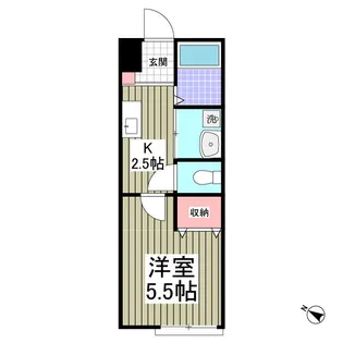 カタリナガーデン【2階】の間取り