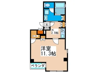 アクティコ-ト難波西【10階】の間取り