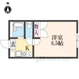 レオパレスウェストコート【1階】の間取り