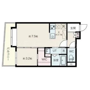 アルファスクエア平岸EAST【2階】の間取り