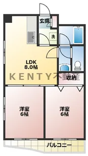 パークハイムD【4階】の間取り