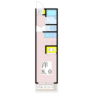 ヴァイオレット32【2階】の間取り
