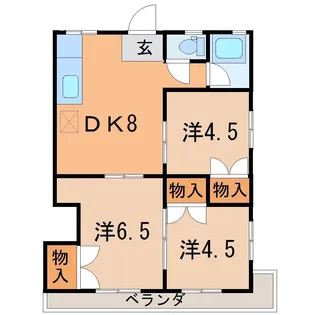 ナカノハイツ【3階】の間取り