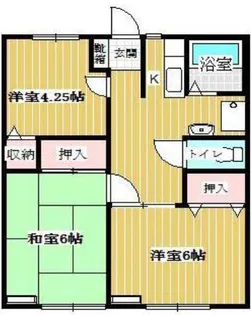 エトワールシャトーA【1階】の間取り