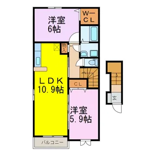 ラフレシール【1階】の間取り