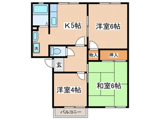 一ツ橋ハイツ【1階】の間取り