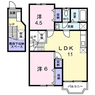 アムールII【2階】の間取り
