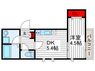 トレス石神井【2階】の間取り