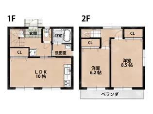 ライフ上手町【1階】の間取り