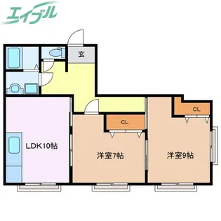 第二鈴与ビル【3階】の間取り