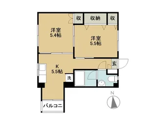 目白台サンハイツ【3階】の間取り