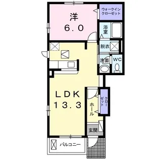 リス・ブランIII【1階】の間取り