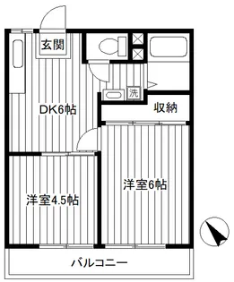 柴田ガーデンハイツ D202【2階】の間取り