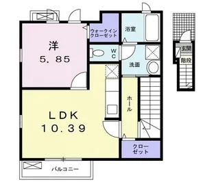 シエロ荏隈【2階】の間取り