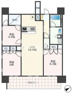 RJRプレシア熊本駅前【12階】の間取り