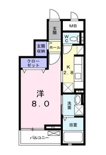 ヴィレッジゲート亥鼻【3階】の間取り