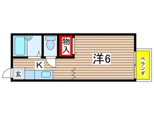 アベニュ-国立【2階】の間取り