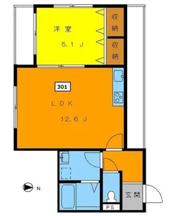 高円寺パレス【3階】の間取り