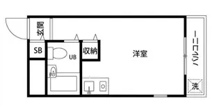 TOP・横浜吉野町【4階】の間取り