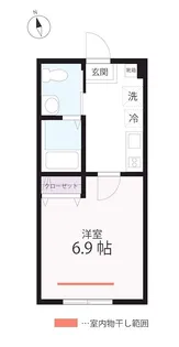 QUIET CRAB HOUSE モア【1階】の間取り