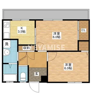 FL田上【1階】の間取り