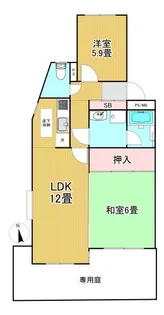 ライオンズマンション自由が丘第2【1階】の間取り