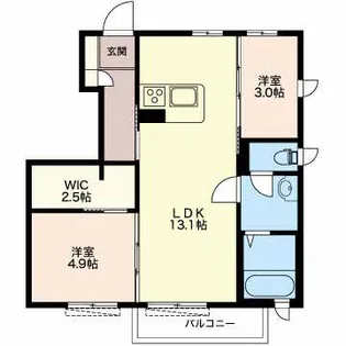 サンルシックI【1階】の間取り