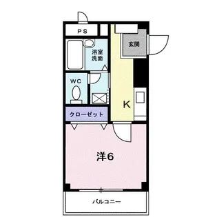 サンハイム大石【2階】の間取り
