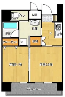 ヒルズ乃木坂【5階】の間取り