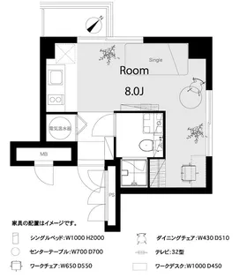 ライオンズプラザ恵比寿【10階】の間取り