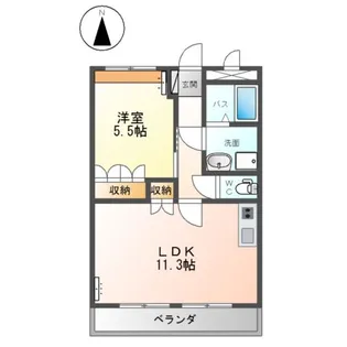 フォルティア【4階】の間取り