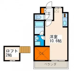 セントラルゲート聖【2階】の間取り