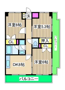 エスポワール保土ヶ谷【3階】の間取り