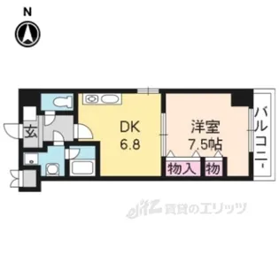 プラネシア星の子京都駅前西【5階】の間取り