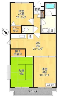 【グランデ・サホダ】【2階】の間取り