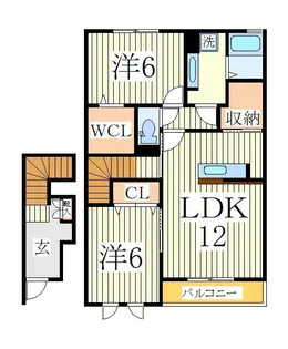 スカイヒル【2階】の間取り