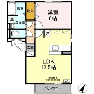 メゾン・ド・ソリアード【2階】の間取り