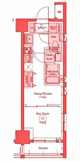 エステムコート横濱反町【5階】の間取り