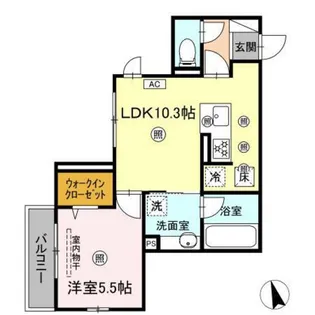 グランシャリオ【1階】の間取り