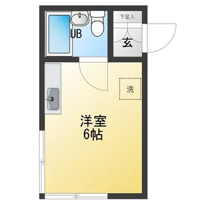 千石フラット【1階】の間取り