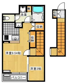 Prezia西栄田【2階】の間取り