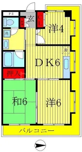 ラックフィールド【4階】の間取り