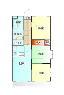 インペリアルコート【1階】の間取り