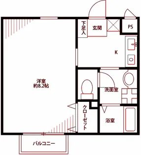 アムール Liberte【1階】の間取り