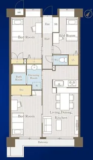 PLENDY東浦和【5階】の間取り