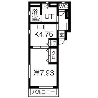 Sunpure曲金【1階】の間取り