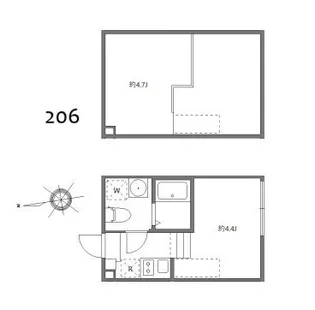 ブリスガーデン【2階】の間取り